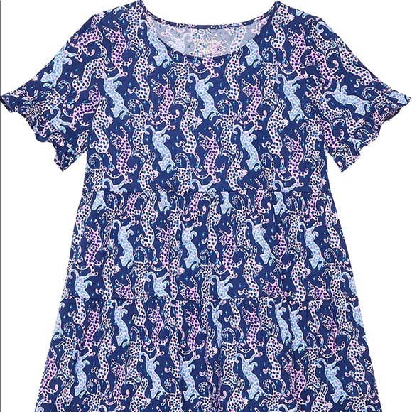 Lilly Pulitzer Other - NWT Lilly Pulitzer Girl's Mini Jodee Dress Oyster Bay Navy On The Catwalk
